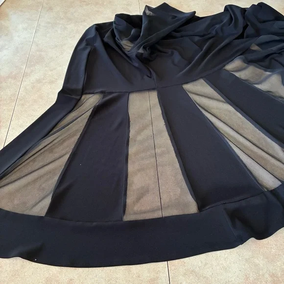 Joseph Ribkoff Black Mesh Cover Up - Picture 10 of 15